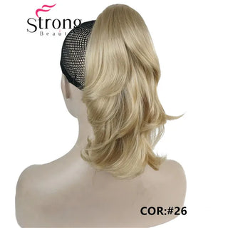 Buy 26 12&quot; Dual Use Curly Styled Clip in Claw Ponytail Hair Extension Synthetic Hairpiece 125g With a Jaw/Claw Clip