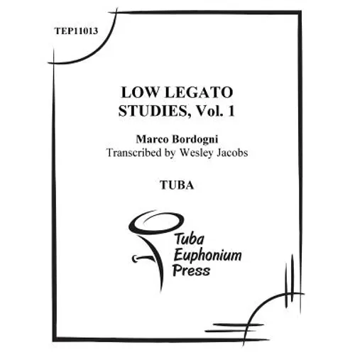 Low Legato Etudes for Tuba (volume 1) - Paperback
