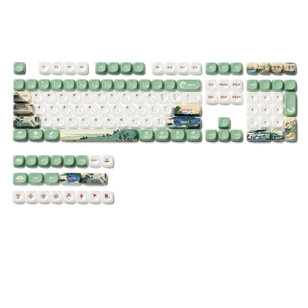 XVX U-kiyoe Fugaku (冨嶽) Series Ceramic Glaze Textured MOA Profile Keycap Set