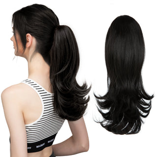 Buy 2 Synthetic Claw Clip in Ponytail Hair Extensions Hairpiece 14&quot;