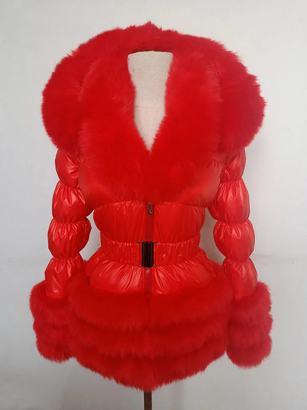 ZADORIN Fashion Faux Fur Coat