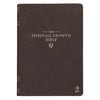 Nlt, the Spiritual Growth Bible (Faux Leather, Walnut Brown) - Imitation Leather