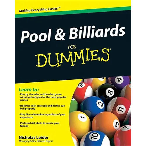 Pool & Billiards for Dummies - Paperback