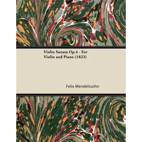 Violin Sonata Op.4 - For Violin and Piano (1823) - Paperback