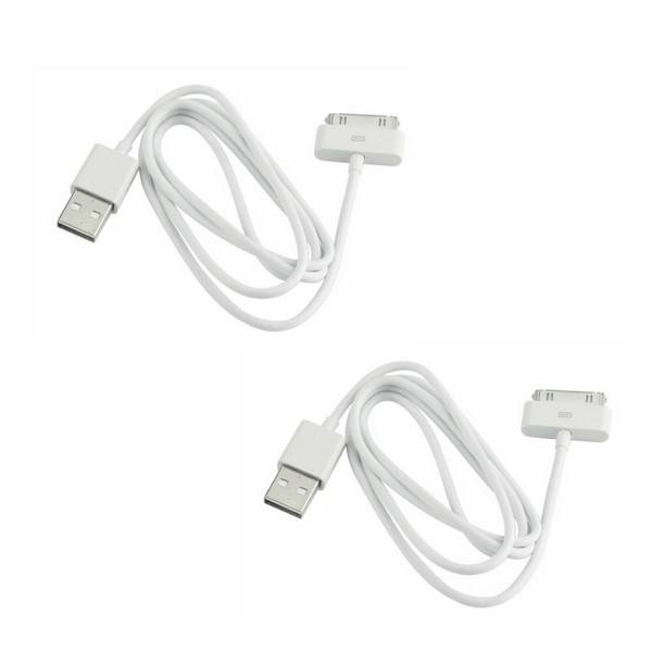 2pcs 3ft/6ft 30-Pin USB Charger Data Sync Cable Cord for iPod Classic Nano Touch