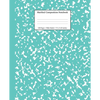 Marbled Composition Notebook: Turquoise Marble Wide Ruled Paper Subject Book - Paperback