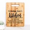 Personalized Bamboo Cutting Board – Custom Name Kitchen Gift for Grandma