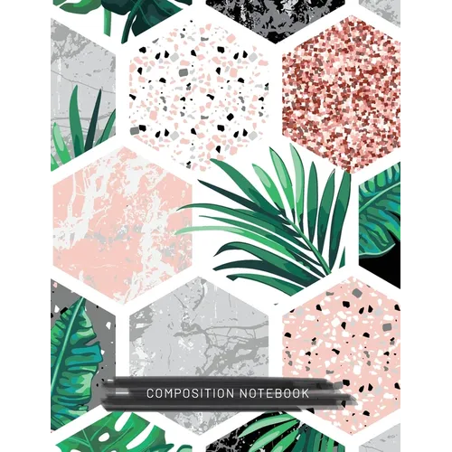 Composition Notebook: (8.5x11) Wide Ruled Lined Paper Journal (Octagon Pattern) (Notebook for Kids, Teens, Students, Adults) Back to School - Paperback