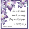 Religious quote in loving memory, condolence book to sign - Hardcover