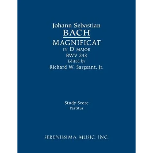 Magnificat in D major, BWV 243: Study score - Paperback