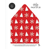 Christmas Pattern Envelope Liners Euro Flap 5x7 with Red & White Design: For Invitation Envelopes for Holidays, Birthdays, Weddings (28 Pack) - Paperback