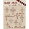 Floral Crosses Hand Embroidery Patterns - Paperback