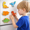 Wood Dinosaur Kit – Laser Cut Wood Craft Set of 5 | Kids Painting Activity