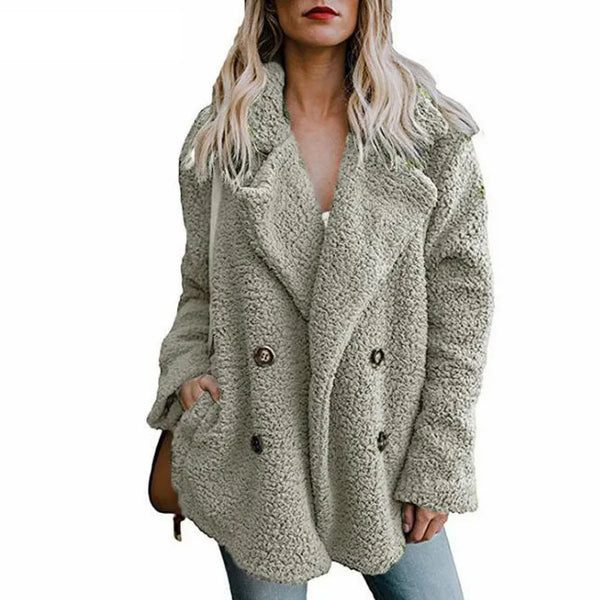 Plush Coat Women Winter Jackets Fluffy Teddy Coat Female Warm Artificial Fleece Winter Clothes Manteau Femme