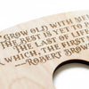 Personalized Wood Wine Holder - Engraved Couple Names Rustic Wine Carrier