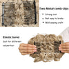 LARGE Comb Clip in Curly Hair Extension