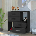 Dresser Hetzs, Bedroom, Black