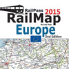 RailPass RailMap Europe 2015: Icon illustrated Railway Atlas of Europe ideal for Interrail and Eurail pass holders - Paperback