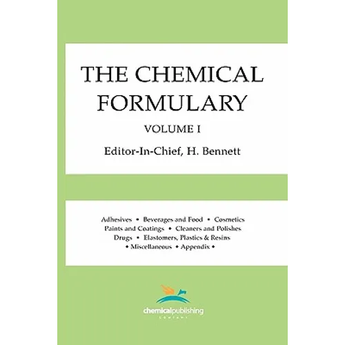 The Chemical Formulary, Volume 1 - Paperback
