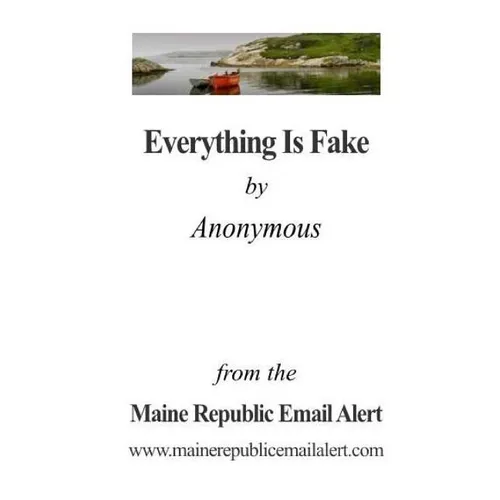 Everything Is Fake: by Anonymous - Paperback