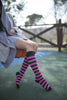 Women's Stylish Stripe Knee High Socks Set