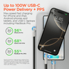HyperGear Chunky180° 100W USB-C to USB-C Rugged Fast Charge Cable 6ft