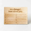 Engraved Wooden Love Note - Laser Engraved Card | Personalized Keepsake Gift