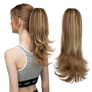 Buy 10h24b Synthetic Claw Clip in Ponytail Hair Extensions Hairpiece 14&quot;
