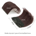 10-20cm Human Hair Invisable Seamless Hair Pad Extension Lining of Top Side Cover Hairpiece Increase Hair Volume for Women