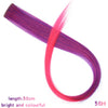 22 Inch Synthetic Colored Highlight Hair Extensions