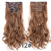22Inch Synthetic Long Curly 16Clips Clip in Hair Extensions