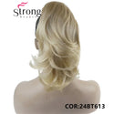 12" Dual Use Curly Styled Clip in Claw Ponytail Hair Extension Synthetic Hairpiece 125g With a Jaw/Claw Clip