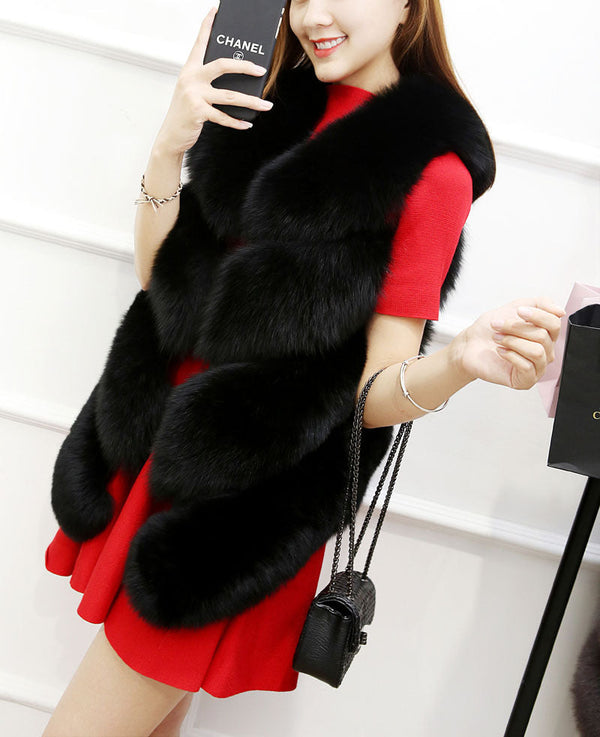 Faux Fur Sleeveless Vest