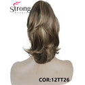 12" Dual Use Curly Styled Clip in Claw Ponytail Hair Extension Synthetic Hairpiece 125g With a Jaw/Claw Clip