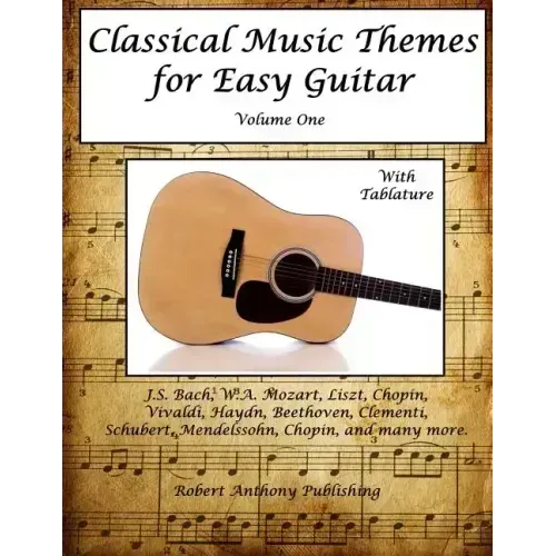 Classical Music Themes for Easy Guitar - Paperback