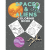 Coloring Book for Kids with Space & Aliens 15+ Designs - Paperback