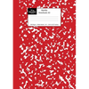 Marble Notebook A5: Red Marble Wide Ruled Journal - Paperback
