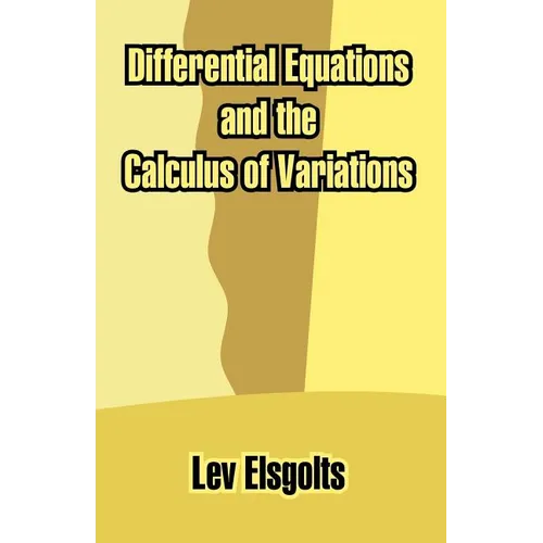 Differential Equations and the Calculus of Variations - Paperback