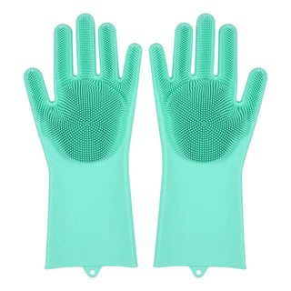 Buy sky-blue Dishwashing Cleaning Gloves