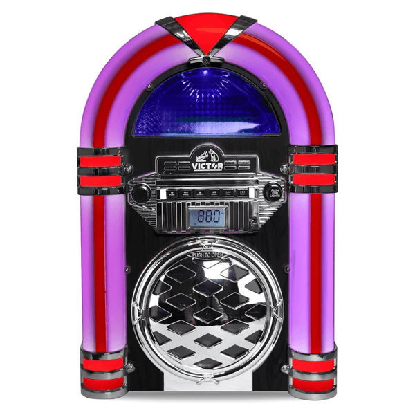 Victor Broadway II Desktop LED CD Jukebox Black - Refurbished