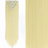 22Inch Long Straight Wavy Hair Extension 7Pcs/Set 16 Clips