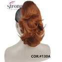 12" Dual Use Curly Styled Clip in Claw Ponytail Hair Extension Synthetic Hairpiece 125g With a Jaw/Claw Clip