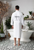 Waffle Spa Bathrobe for Men -  Absorbent, Lightweight