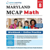 Maryland Comprehensive Assessment Program (MCAP) Test Practice: 8th Grade Math Practice Workbook and Full-length Online Assessments: Maryland Test Stu - Paperback