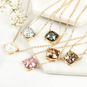 16355 - Cushion Glitter Necklace