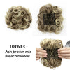 LARGE Comb Clip in Curly Hair Extension