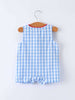 Rylee Faith Designs - Baby Boys Summer Strawberry Embroidered Smocked Romper