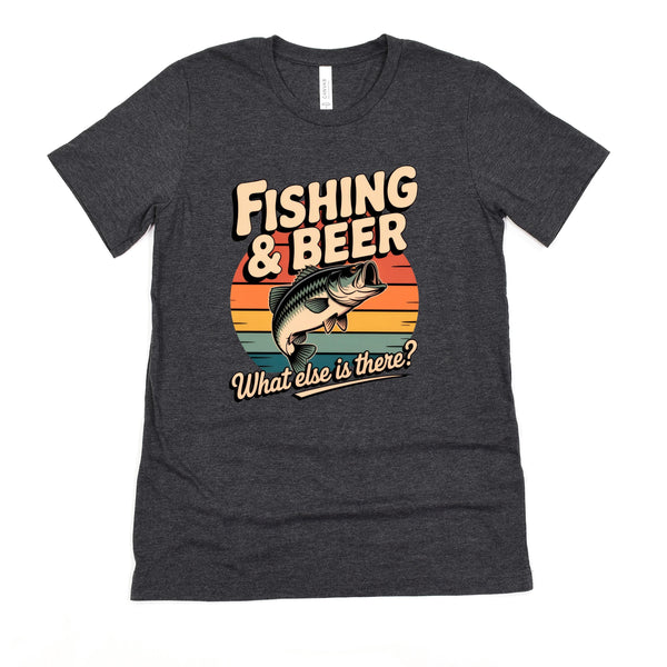 Fishing Beer T-Shirt - Bella Canvas Tee With Graphic Fishing Shirt Design