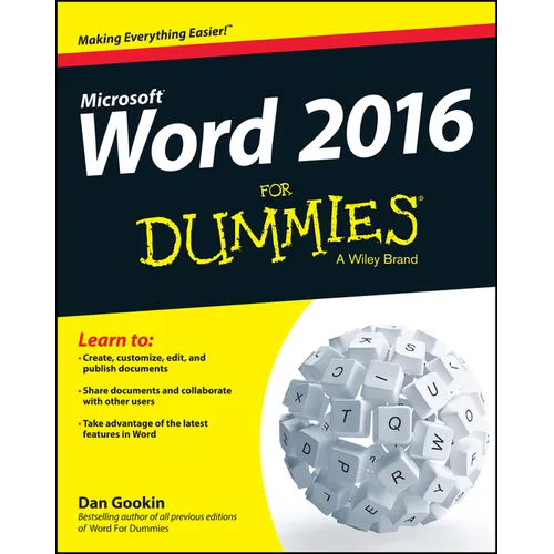 Word 2016 for Dummies - Paperback