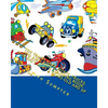 Toy Trains, Cars, Boats, Trucks, and Airplanes Coloring Book: For Kid's Ages 3 Years Old and up - Paperback